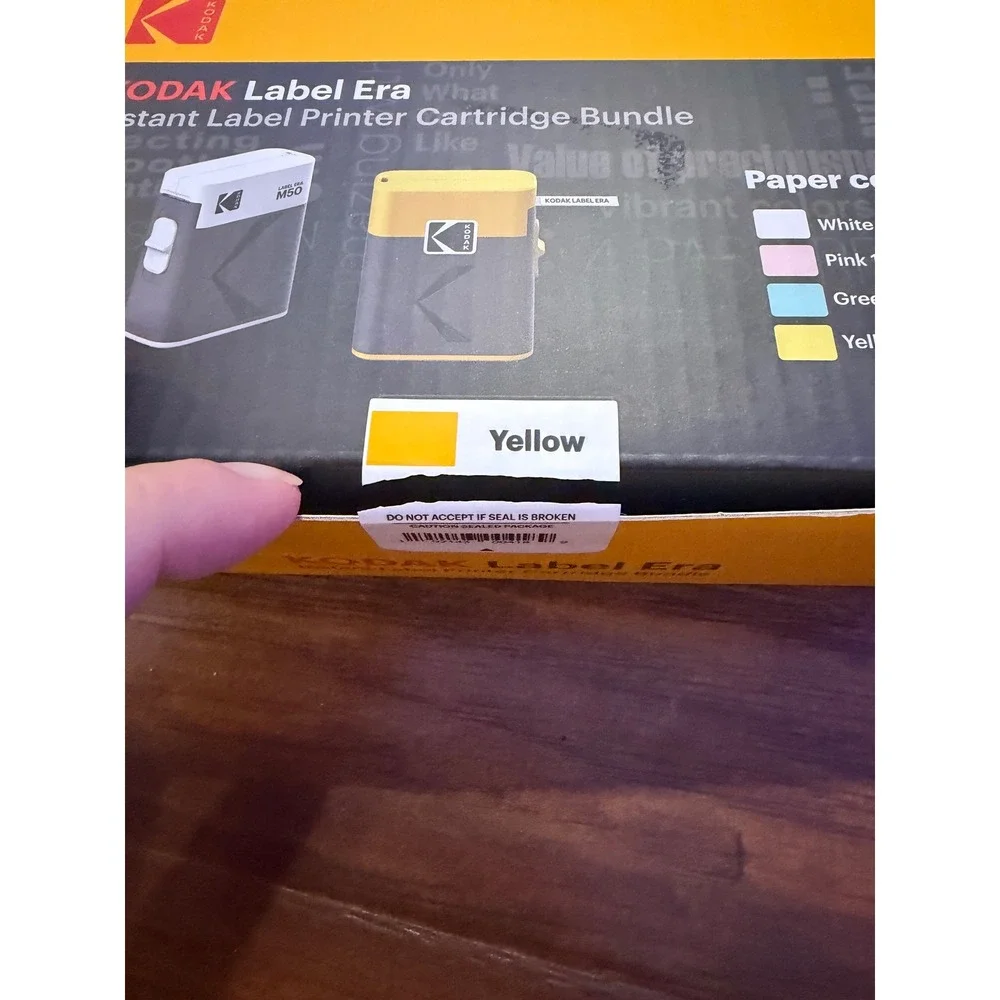 Kodak Label‎ Era M50 Printer Cartridge & Paper Bundle Multi Color New Open Box